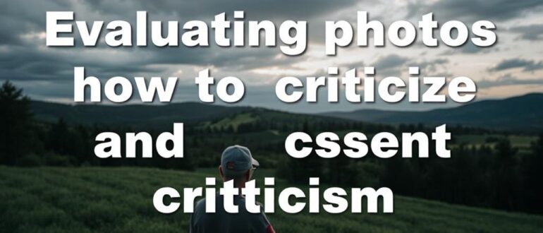 Оценка фотографий как критиковать и принимать критику
